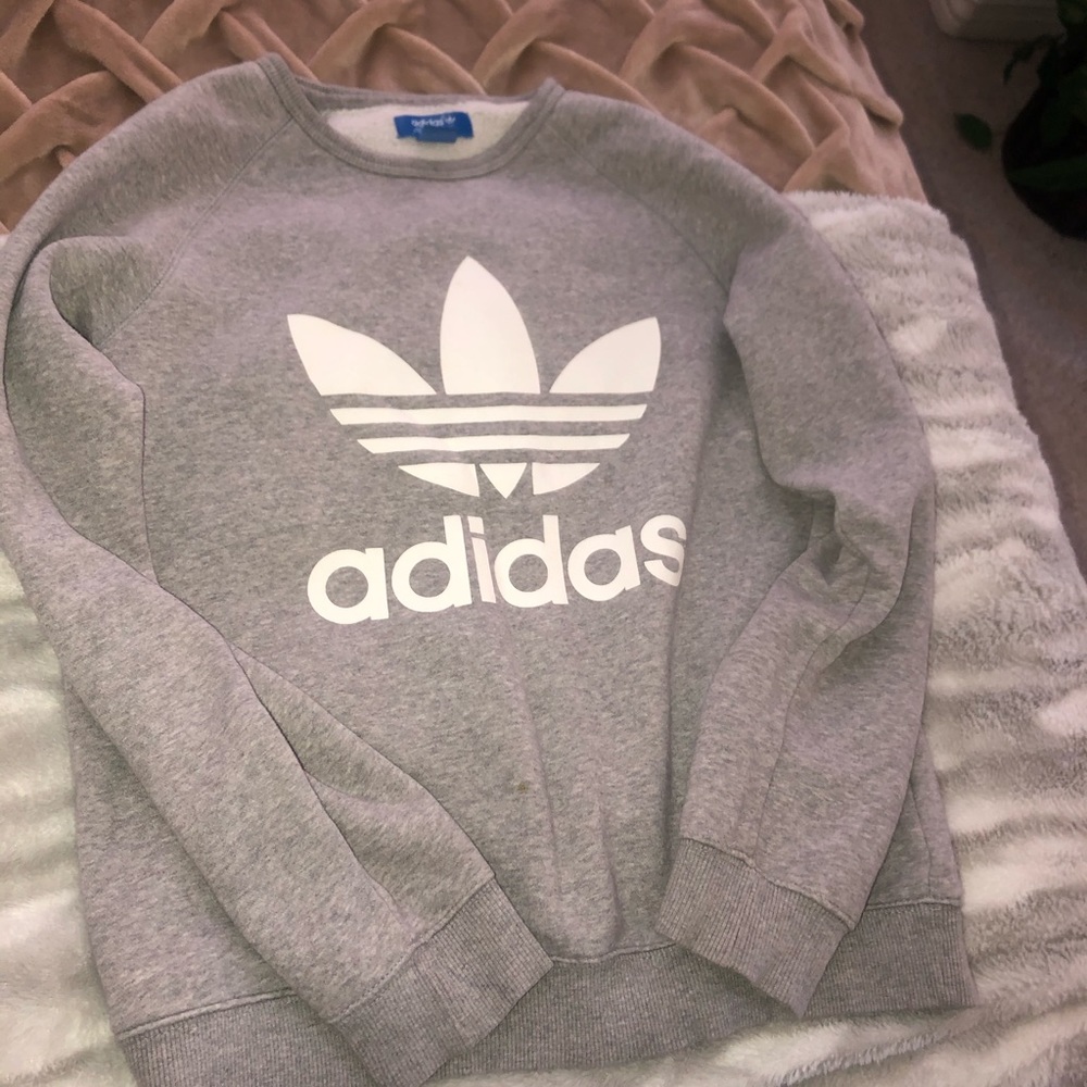 Grey Adidas Crew